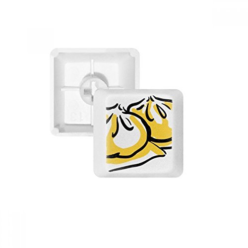 Keycaps PBT anti usure pour clavier mécanique blanc oem sans marquage plat chinois