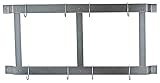 Rogar Ultimate Wall Mounted Pot Rack Vertical/Horizontal in Black