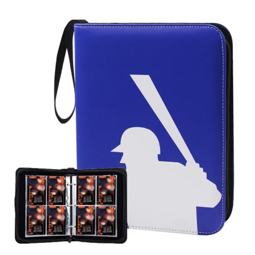 Baseball Card Binder 400 Pockets, Sports Trading Card Album