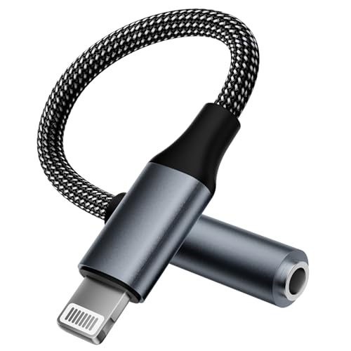 【MFi認証】ライトニング イヤホン 変換 4極 通話対応 3.5 mm 純正チップ lightning イヤホン 交換 音量調節 ヘッドフォンジャックアダプタ iPhone イヤホンジャック 変換 アダプタ ラインコントロール iPhone 14/13/