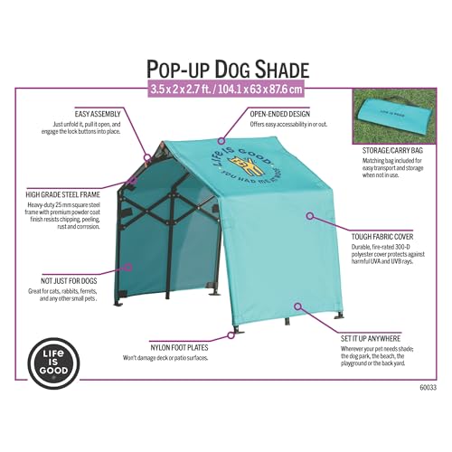 Life is Good Pop-Up Pet Shade, You Had Me at Woof, 3.5 ft Canopy - image 6