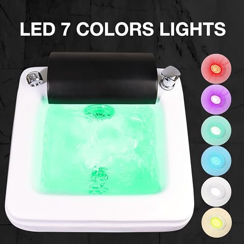 Spa de pies con masaje y luces multicolor miniatura 5