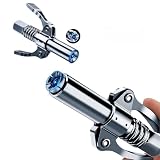 FJXBYWM 2PCS Grease Gun Coupler Grease Gun Lock Coupler, Grease Gun Tips Locking Grease Joint Fittings Compatible with All Grease Guns, Suitable for Automobiles, Ships Industrial Machinery Etc.