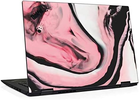 Skinit Decal Laptop Skin Compatible with Thinkpad X1 Yoga (3rd Gen 2018) - Officially Licensed Originally Designed Pink Marble Ink Design