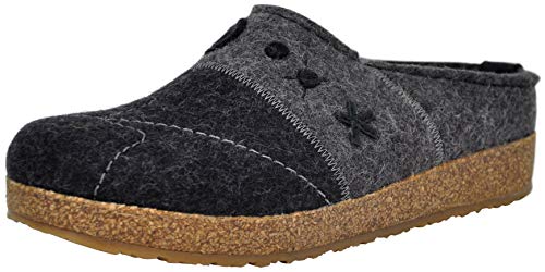 HAFLINGER GZ Tristan Clog, Graphite, Size 39