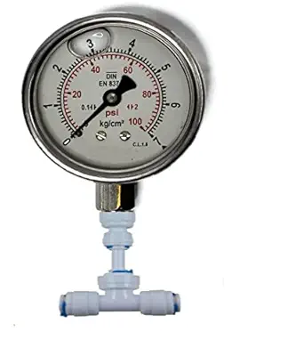 IONIX water pressure gauge, pressure gauge to check water pressure, pressure meter for water pump, Pressure gauge, Accurate 2.5 inch Large display (7 Kg down Entry)