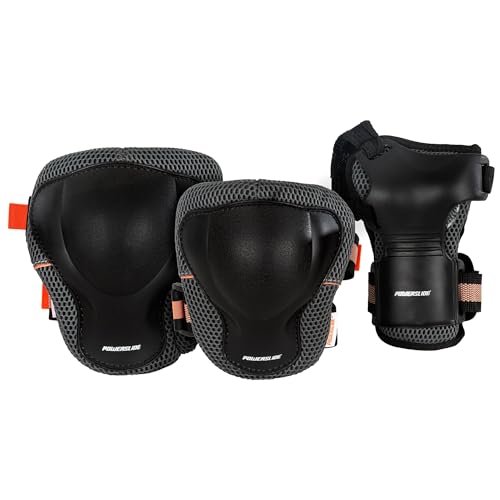 Powerslide Pro Women 903255 XL Protective Set for Inline Skates and Roller Skates Grey / Green, Grey/Teal