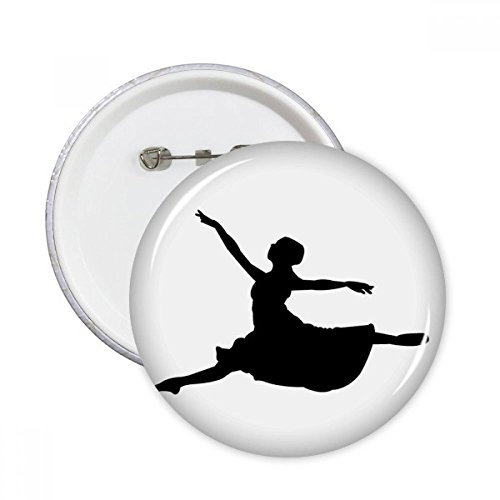 Pins bouton Ballet saut Danseur grand format XXL pour veste en jean