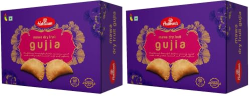 Image of Haldiram's Mawa Dry Fruit Gujiya - 400g - Traditional Holi Sweet (Pack of 2)