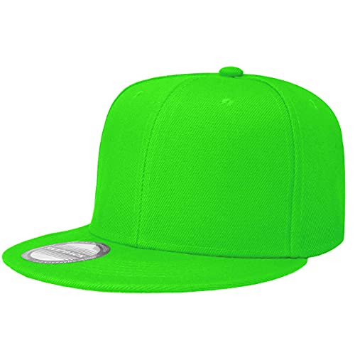 Image of Falari Wholesale 12 Pack Snapback Hat Cap Hip Hop Style Flat Bill Blank Solid Color Adjustable Size