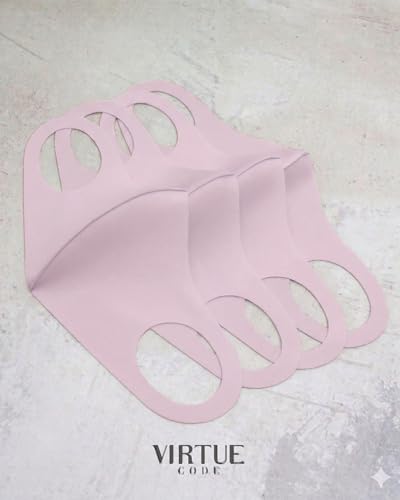 Image of Virtue Code Second Skin Cloth Face Mask Pack. 4 Buttery Soft Masks Washable Fabric