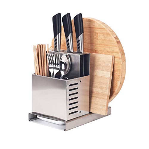 P9IDEDFH Kitchen Storage Rack 304 Stainless Steel Knife Holder Chopsticks Chopping Board Rack Kitchen Rack Multi-Function Storage Rack Storage Shelves