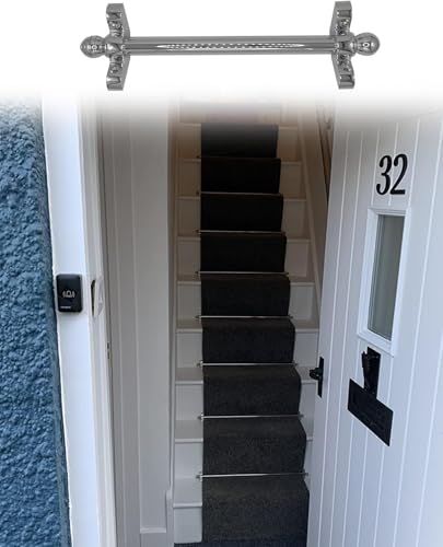 Barras de latón para escalera en zonas de cine en casa y salones