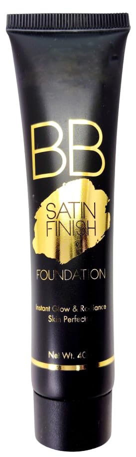 HR Instant Glow & Radiance BB Satin Foundation for Face Makeup, Easily Blendable, Waterproof and Long Wearing, For All Skin Tones, HR-5072. (Shade 02)
