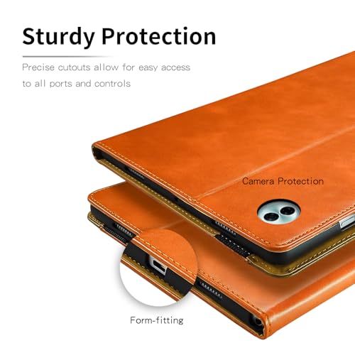 Étui Honor Pad 10 2025 orange avec porte-document pour le bureau - 5