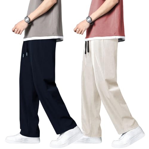 Image of GRECIILOOKS Men's Baggy Track Pants | Oversized Loose Fit Joggers for Men | Comfortable Streetwear & Gym Wear Lower | Casual Stylish Track Pant