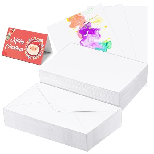 60 Sets Blank Colored Paper Cards with Envelopes Set 5