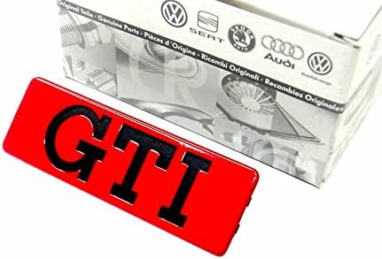 Volkswagen GTI Side Trim Badge Emblem Red Black Nos - 191853714 QN5