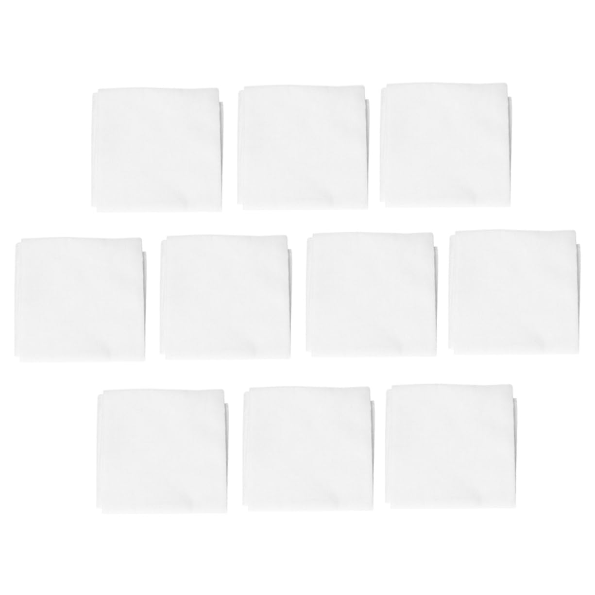 Mikinona 10pcs Reusable Cotton Muslin Cheesecloth for Cooking Food Straining and Steaming Natural Cotton Fabric Hemmed Edges for Home and Restaurant Use