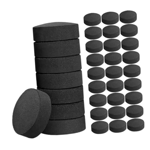 ANDRESLAD 70 Stück Grillkohle tabletten aus Holz...