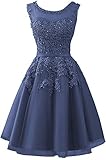 brautkleid knielang etui Schlicht und elegant: Knielang, Tüll+Spitzen, Ärmellos, A-Linie, Rund-Ausschnitt.
