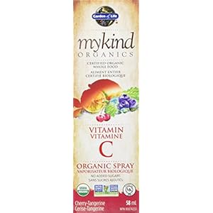 Garden of Life mykind Organics – Vitamin C Organic Spray – Cherry-Tangerine 58 mL
