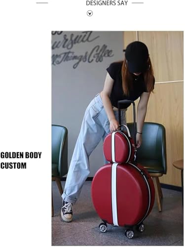 Luggage Suitcase Set 2-Piece Round Carry-on Suitcase with Password Lock - 18 In Trolley Suitcase for Travel - Durable & Stylish Suitcases3