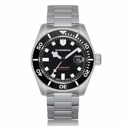 Montre Homme Stalingrad Volga Defender Noir Automatique pour le Quotidien et les Affaires