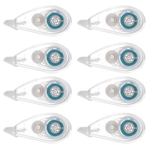 8 Pack Double Sided Tape, Glue Tape for Scrapbooking, Double Sided Tape for Crafts, Journaling Scrapbooking Supplies, Junk Journal Supplies, 0.24IN x 16.4FT