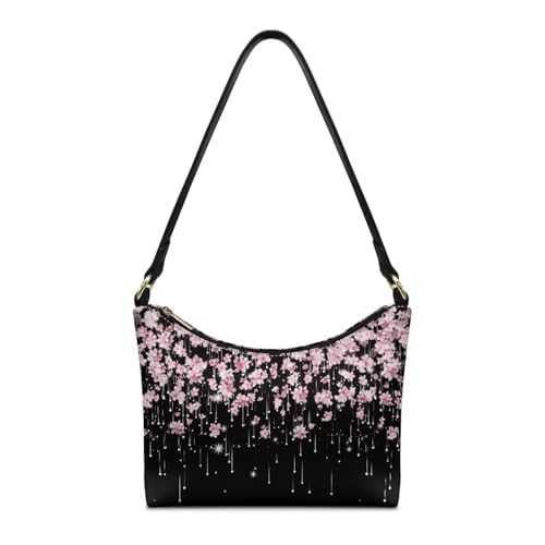 Image of Handbag for Women Leather Underam Shoulder Bag with Zipper Fashion Work Purse Waterproof Travel Wallet