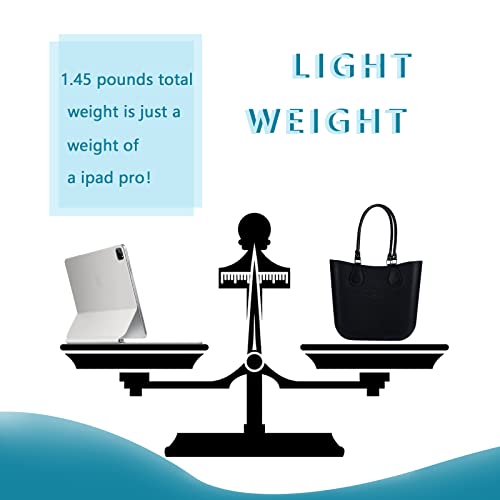 MRMIMI Cute Rubber Tote Bag for Women, Small EVA Foam Handbag with Zipper Organizer Insert for Work Beach Travel Pool3