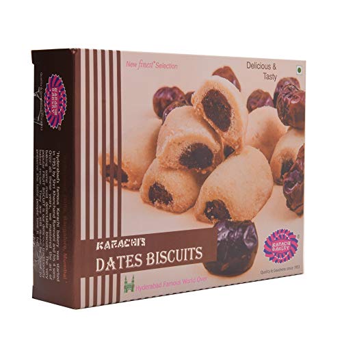 Image of Karachi Bakery Date Biscuits, 300gm | Delicious Food (Pack of 2)