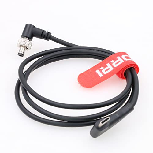 Câble DC 5.5x2.1mm vers USB-C PD coudé pour alimentation moniteur Atomos Ninja V