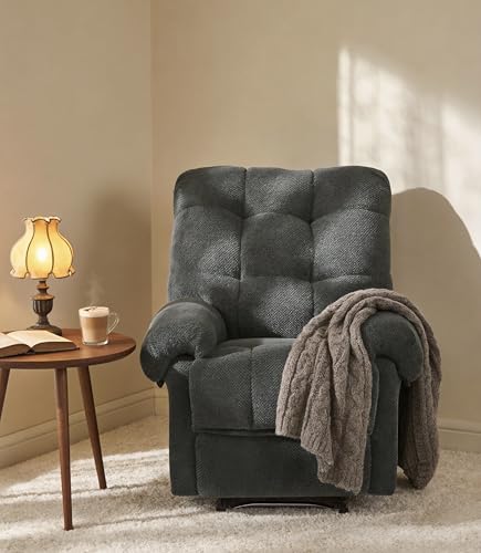 Sillón ergonómico reclinable gris oscuro cómodo miniatura 3