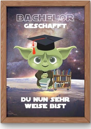 Bestandene Prüfung - DinA4 Karte als Glückwunsch zum Master Abschluss Geschenk auch zum Bachelor oder Anlässe, wie: Examen/Promotion/Matura als Arzt, Doktor oder Jurist | personalisierbar