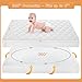 Yoofoss Waterproof Crib Mattress Protector, Quilted Infant Mattress Pad Cover Soft and Breathable, Machine Washable Toddler Mattress Protector for Standard Baby Crib Size 52''x28''