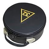 UK empire group limited Masonic Scottish Rite 32 Degree Crown Cap Case Black, Freemason Hat Carrying Box