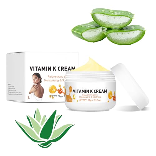 Vitamin Cream for Varicose Veins Treatment - Legs & Face Moisturizer for Spider Veins, Dark Circles, Bruises & Wrinkles - Intensive Repair & Hydrating Body Cream for Dry Skin, Puffiness