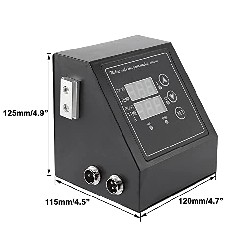 Ironwalls Heat Press Machine Digital Box With Time & Temperature Led Controller For 110V Hat Cap T-Shirt Plate Cup Mug Press Heat Transfer Machine Within 15" X 15", Digital Sublimation Print Machine #TOP6