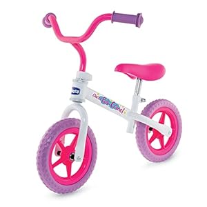 Chicco Bicicleta sin Pedales First Bike para Niños de 2 a 5 Años hasta 25 Kg, Bici para Aprender a Mantener el Equilibrio con Manillar y Sillín Ajustables, Color Rosa – para Niños de 2 a 5 Años