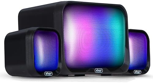 Caixa de Som Gamer Subwoofer Bluetooth 16W Rms Real Iluminação Le...