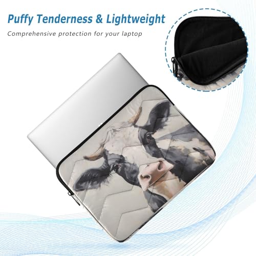 Funda para portátil de 13-14 pulgadas con diseño de vaca miniatura 5
