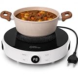 Cooktop de Indução Portátil 1 Boca 2000W Touch com Timer Mesa Vitrocerâmica Bivolt Sou Energy