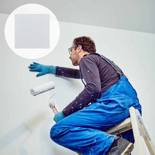 SUPERFINDINGS 8 flache Leere Kunststoffplatte 18cm Wandlochabdeckung Mit 60 doppelseitigem Klebeband Staubdichte Abdeckplatte Quadratische Mattierte Leere Platte