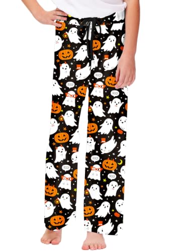 Image of Remimi Girl Boy Plaid Pants Drawstring Summer Casual Loose Bottoms 5-14 Years