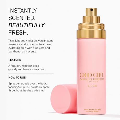 Image of Carolina Herrera Good Girl Blush Body Mist for Women - 3.4 oz