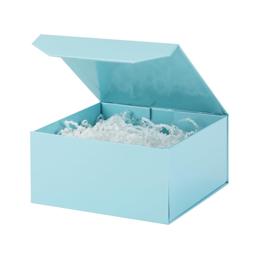 水色 ギフトボックス 約10cm x 6cm x 2cm 100個 Amazon.com: PACKGILO 1 Pcs 6x6x3 Inch Blue Magnetic Gift Box Small