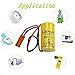 (2-Pack) 3V 1600mAh BR-2/3A PLC Lithium Battery, Replacement for Panasonic BR-2/3A with Brown Plug