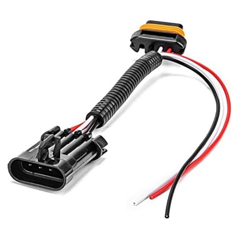 Mofun Tail Light Auxiliary Power Plug Harness Compatible with Polaris RZR Ranger 2015-2024 Fits for License Plate Light,Whip Light,Rear Chase Light Cover