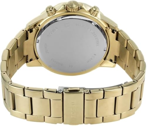 Image of Fossil Bannon Analog Green Dial Gold Men's Watch BQ2493